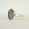 Bague 56 Bague Art déco en or jaune 18 carats et platine 58 Facettes INV017