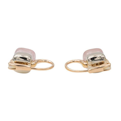 Boucles d'oreilles Pomellato Boucles d'oreilles Dormeuses Nudo Or rose Quartz 58 Facettes 3230371CN