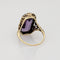 Bague Bague cocktail vintage Art Déco en améthyste et filigrane, or 14 carats, taille 6,75 58 Facettes G14135