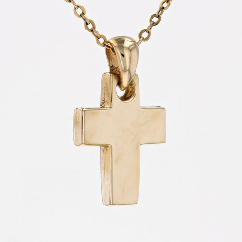 Pendentif Croix or jaune d'occasion 58 Facettes CVP149