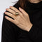Bague 56.5 Bague en or cannelée vintage des années 70 58 Facettes G13427