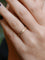 Bague 54 Demi-Alliance américaine en or jaune et diamants 0,18 ct 58 Facettes J103