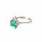 Bague 56 bague en or avec diamants et émeraude 58 Facettes Q574A(352)
