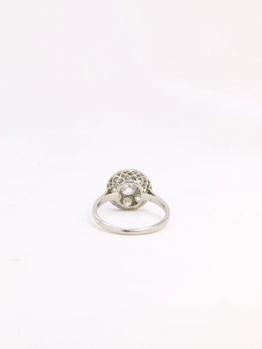 Bague 51.5 Bague Belle Époque platine diamants taille ancienne 58 Facettes J303