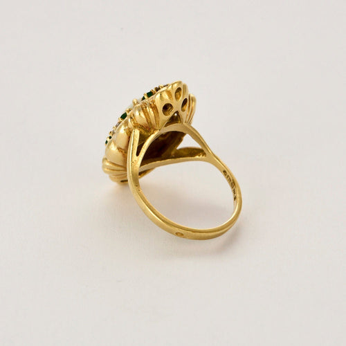 Bague 51 Bague marquise or jaune, opale et diamants 58 Facettes RAM28443