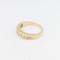 Bague 53 Demi - alliance or jaune et diamants 58 Facettes 32182