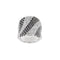 Bague 55 Bague bandeau diamants noirs et blancs 58 Facettes 25639