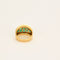 Bague 52 Bague bandeau or jaune, émeraudes et diamants 58 Facettes CRE0041