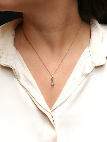 Pendentif Pendentif ancien diamant 0,15 carat 58 Facettes J412