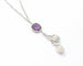 Collier Collier en or blanc avec améthyste 58 Facettes 6581