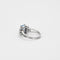 Bague 62 Bague en or gris et pierre bleue 58 Facettes