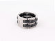 Bague 57 bague CHANEL ultra gm ceramique noire or diamants 58 Facettes 259938