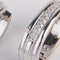Boucles d'oreilles Créoles en diamants sur or gris 58 Facettes 0