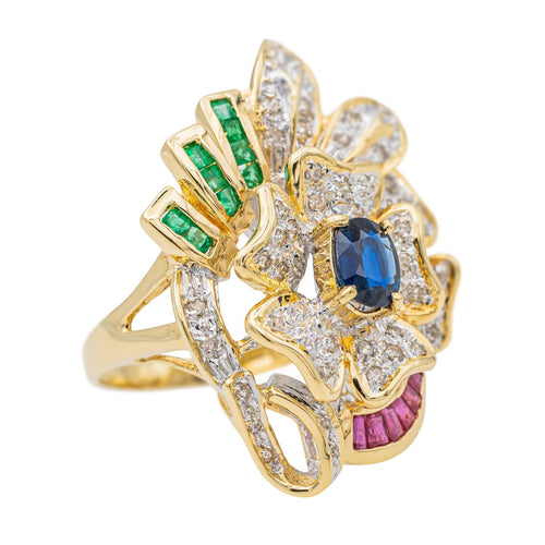 Bague 53 Bague Or jaune Saphir 58 Facettes 3311535CN