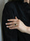 Bague 51 Bague ballerine Grenat Diamants baguette 58 Facettes 953