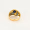 Bague 58 Bague or jaune, saphir et diamants 58 Facettes LOR3589
