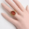 Bague 54 Bague victorienne en or jaune et cornaline ornée d'une intaille représentant Jules César 58 Facettes