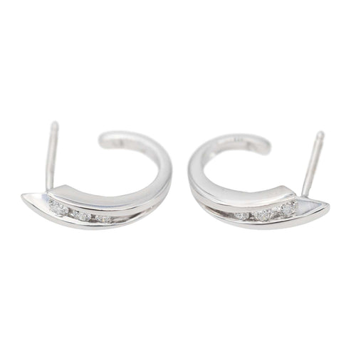 Boucles d'oreilles Boucles d'oreilles Créoles Or blanc Diamant 58 Facettes 2999634CN