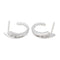 Boucles d'oreilles Boucles d'oreilles Créoles Or blanc Diamant 58 Facettes 2999634CN