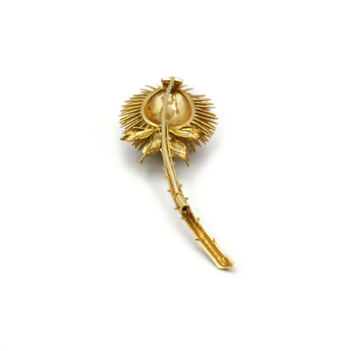 Broche Broche Chardon  or jaune 58 Facettes 240057R