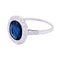 Bague 50 Bague ancienne platine, saphir, diamants. 58 Facettes 33634