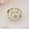 Bague 60.5 Bague fleur impressionnante en or 14 carats ornée d'opales lumineuses 58 Facettes 2572