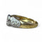 Bague 56 Solitaire illusion en or blanc serti de diamants 58 Facettes 296