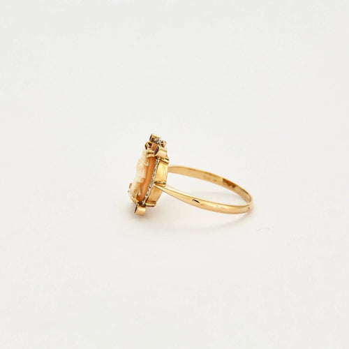 Bague 57 Bague Camée or jaune et rubis 58 Facettes BO/230128/