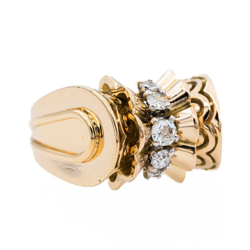 Bague 55 Bague Tank Or rose Diamant 58 Facettes 3105050CN