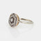 Bague Antique Edwardian Diamond Ring 18k Platinum Sz 9 Round Fine Cocktail Jewelry 58 Facettes G13499