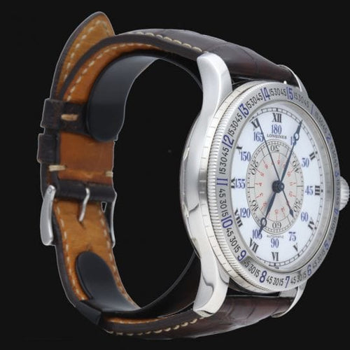 Montre Montre Longines Lindbergh à angle horaire 58 Facettes MT42181