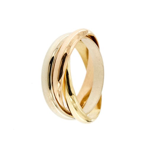 Bague 59 CARTIER - Alliance Trinity 3 ors 58 Facettes 36507