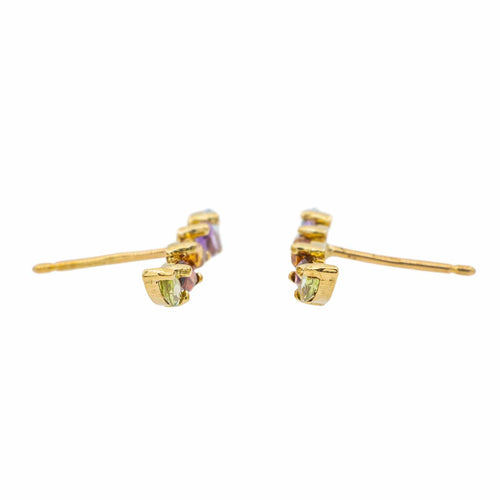 Boucles d'oreilles Boucles d'oreilles Puces Or jaune Topaze 58 Facettes 3079782CN