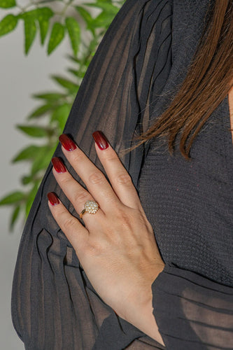 Bague 49 Bague Pompadour Or jaune Diamant 58 Facettes 3429813CN