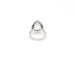 Bague Bague en or blanc avec aigue-marine et diamants 58 Facettes