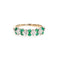 Bague 47 Bague Diamant Émeraude Bande Or Blanc 58 Facettes G13165