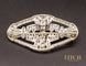 Broche Broche Art Déco Platine Diamants Perle Fine 58 Facettes A9387