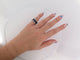 Bague 51 bague bandeau 20 saphirs 13ct baguette en or blanc 100 diamants 58 Facettes 262243