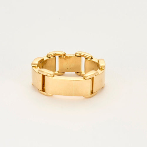 Bague 61 Bague souple or jaune 58 Facettes EL001