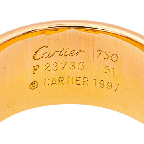 Bague 51 Cartier Bague Double C Or jaune, Or rose, Or blanc 58 Facettes 4379215RV