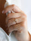 Bague 54 Bague trilogie diamant en or jaune 58 Facettes 1163.10