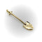 Pendentif Breloque ou pendentif en forme de pelle en or 18 carats 58 Facettes A2001H