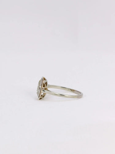 Bague Bague ancienne ronde diamants 58 Facettes J347