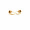 Boucles d'oreilles Dormeuse fleurs or jaune 58 Facettes 2-BOC1-GS33788