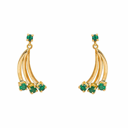 Boucles d'oreilles Boucles d'oreilles  Or jaune Emeraude 58 Facettes 5052465RV