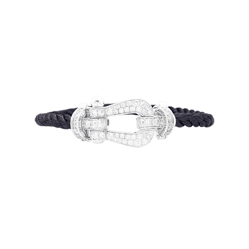 Bracelet Bracelet Fred, "Force 10" or blanc, diamants. 58 Facettes 34788