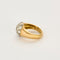 Bague 54,5 Bague or jaune et gris et diamant 58 Facettes RAM2669