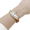 Montre Montre Cartier, "Baignoire Allongée", or rose, cuir. 58 Facettes 35059