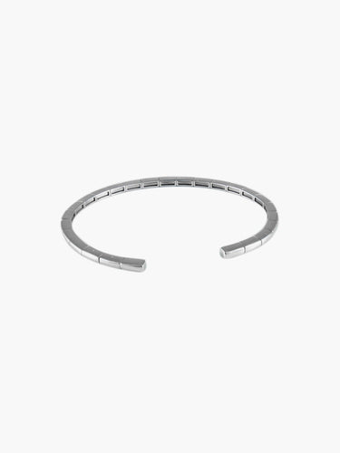 Bracelet Bracelet Jonc Or Blanc Diamants 58 Facettes