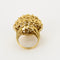 Bague 53 Bague dôme en or jaune 58 Facettes COL3141
